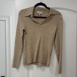 NWOT & Other Stories Beige Long Sleeve Top